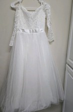 New Girls Formal White Lace